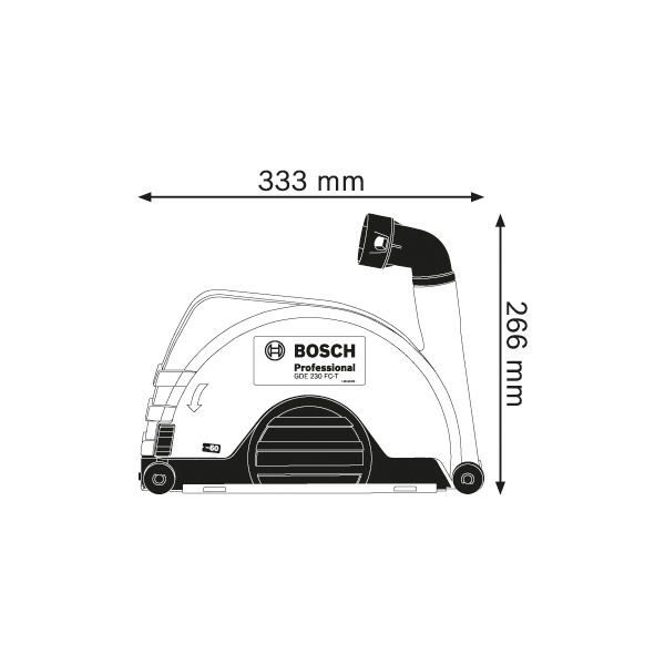 Bosch Pokrywa odsysająca GDE 230 FC-T (1600A003DM)