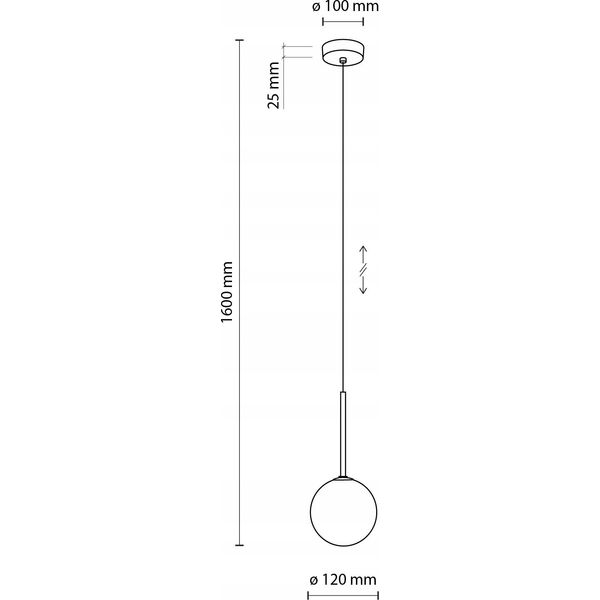 Lampa wisząca TK Lighting LAMP PENDANT MARTIN G9 8W