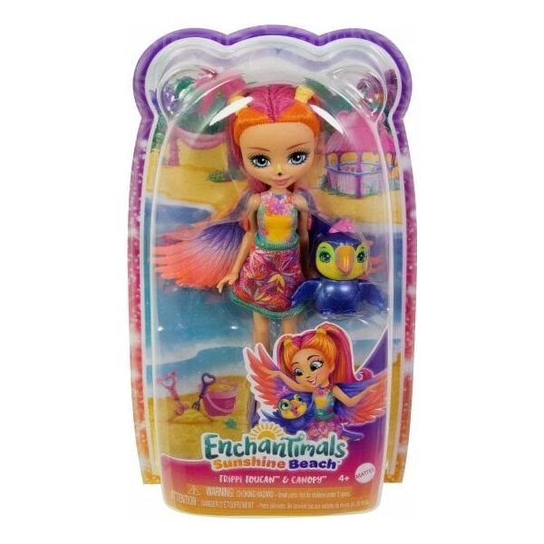Mattel Enchantimals Lalka i zwierzątko Tukan (HRX83)