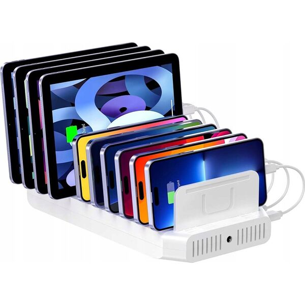 Unitek Unitek Stacja ładująca 10xUSB 2.4A 60W biała