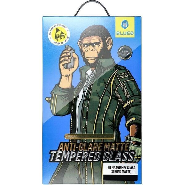 Strong Szkło Hartowane 5D Mr. Monkey Glass - Apple iPhone 13 czarny (Strong Matte)