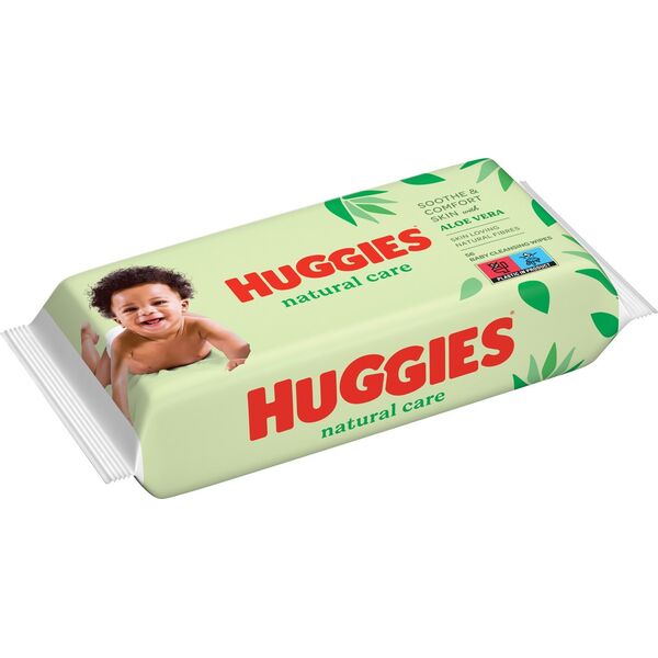 Huggies Natural Care Chusteczki nawilżane 56 szt.