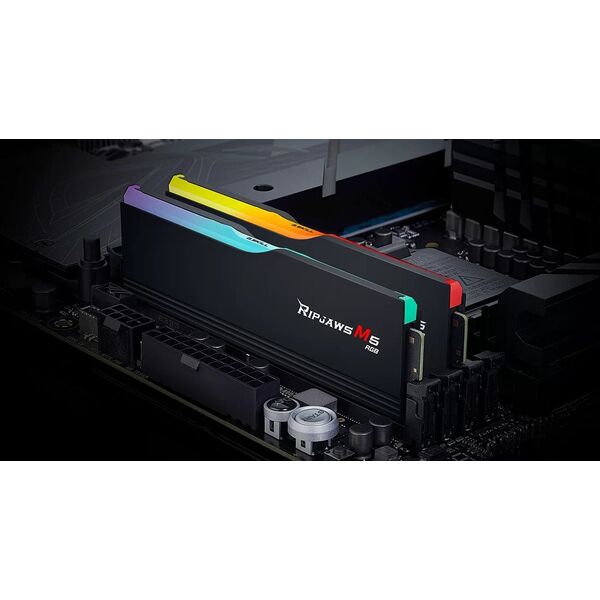 Pamięć G.Skill Ripjaws M5 RGB, DDR5, 48 GB, 5200MHz, CL40 (F5-5200J4040A24GX2-RM5RK)