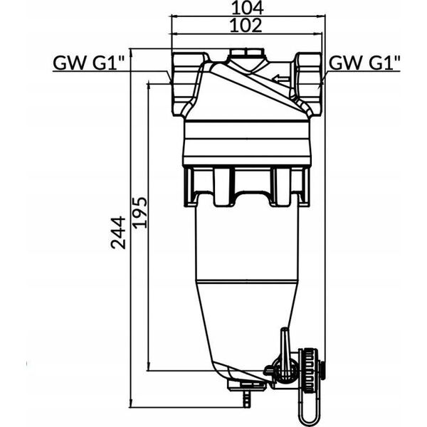 Afriso Afriso magnetyczny separator zanieczyszczeń ADS 180 HP do pomp ciepła 7718000