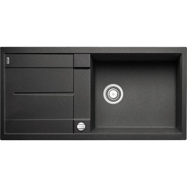 Zlewozmywak Blanco Metra XL 6 S Silgranit antracyt z korkiem automatycznym (515286)