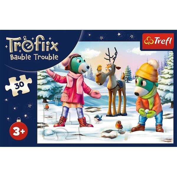 Trefl PUZZLE 30 Świąteczny czas Treflików 18313