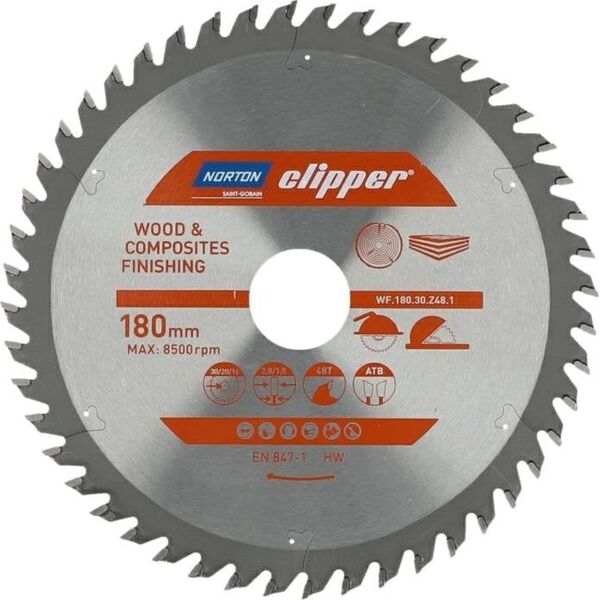 Norton Clipper Widia λεπίδα πριονιού WF.180.30.Z48.1 8662911 5450248768913