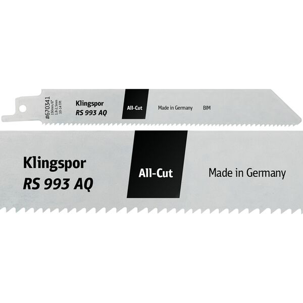 Klingspor KLINGSPOR RECIMER SAW LADE 150x19x0,9mm RS 993 AQ /5 τεμ. 14046388 4014855940011