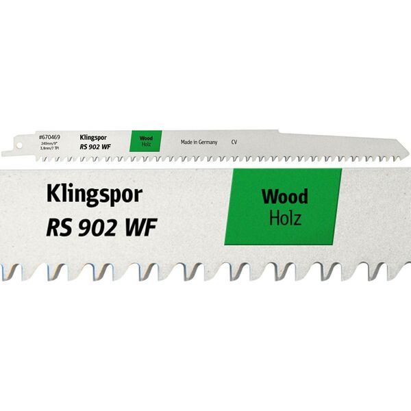 Klingspor SABER SAW LADE 240x19x1.2mm RS 902 WF /5τεμ. 14048210 4014855939886