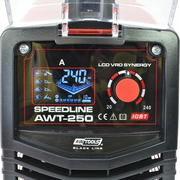 AWTools AW SPEEDLINE INVERTER WELDING MACHINE AWT-250 LCD VRD SYNEGRY /BLACK LINE 14120871 5903678624668