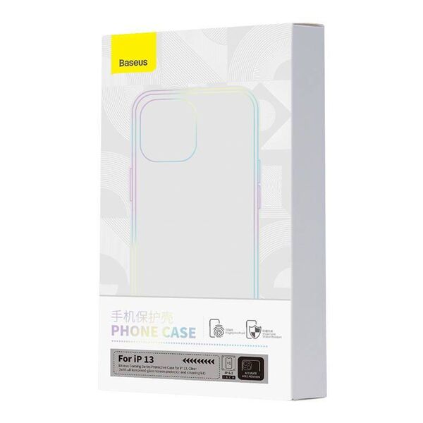 Case IPHONE 13 Baseus Corning & Tempered glass transparent 6932172629786