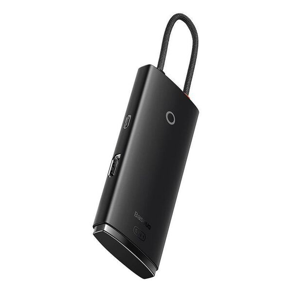 HUB Baseus Lite Series 5-Port USB-C to HDMI+USB3.0x3+PD (Black) 6932172628369