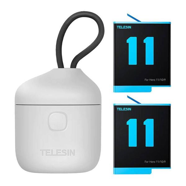 Telesin 3-slot waterproof charger Allin box + 2 batteries for GoPro Hero 11 / 10 / 9 6972860174020