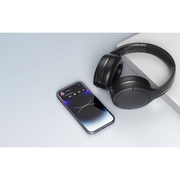 Wireless headphones Blitzwolf BW-HP6 Bluetooth 5.2 black 5906168431180