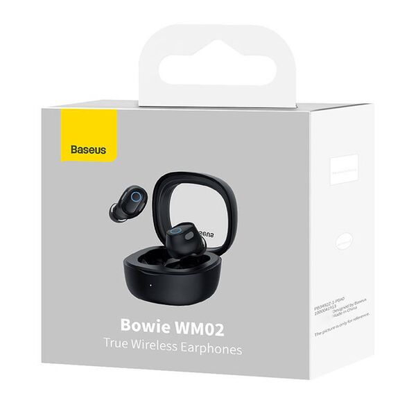 Baseus Bowie WM02 TWS headphones (black) 6932172613303