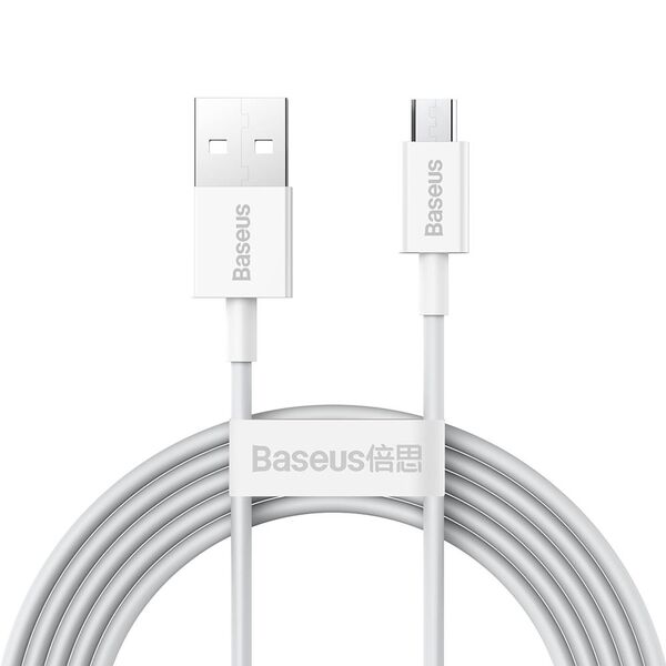 Baseus cable Superior USB - microUSB 2,0 m 2,0A white 6953156208506