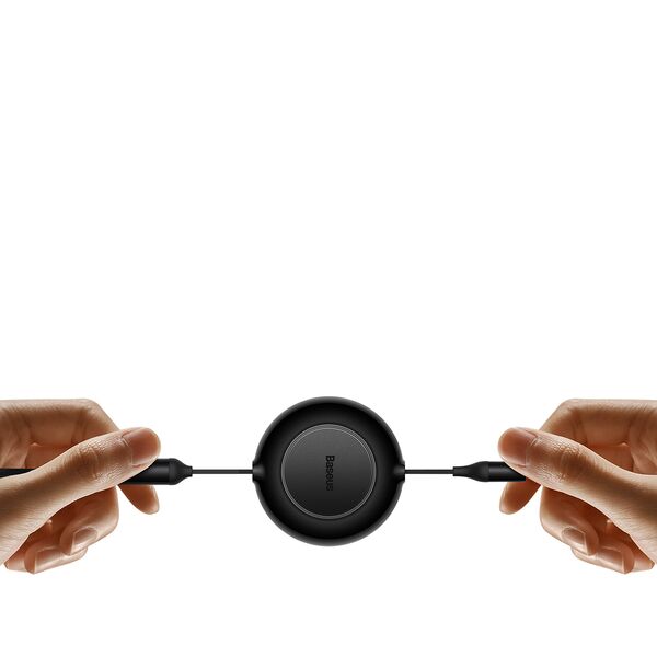 Baseus cable Bright Mirror 2 3w1 USB - micro USB + Lightning + USB-C 1,1m 100W black retractable 6932172609139