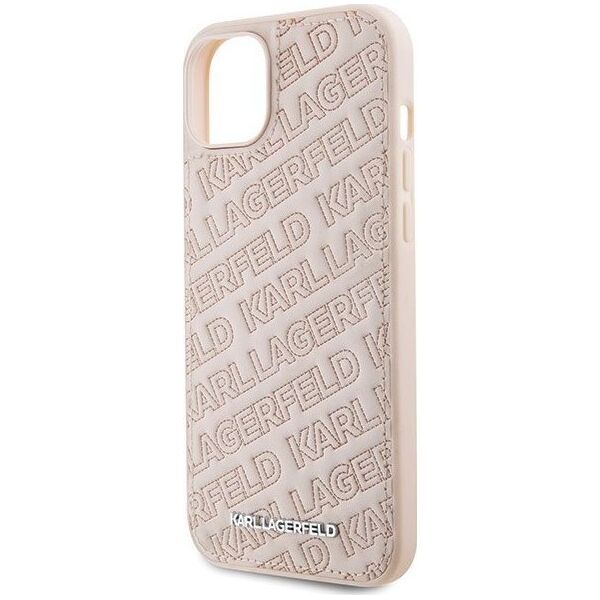 Karl Lagerfeld Karl Lagerfeld KLHCP15MPQKPMP iPhone 15 Plus 6.7" różowy/pink hardcase Quilted K Pattern