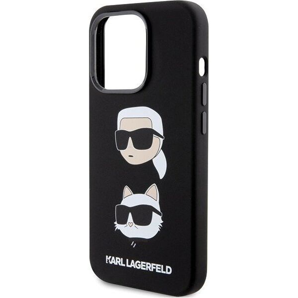 Karl Lagerfeld Karl Lagerfeld KLHCP15XSDHKCNK iPhone 15 Pro Max 6.7" czarny/black Silicone Karl&Choupette Head