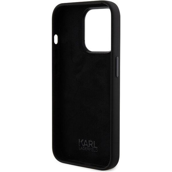 Karl Lagerfeld Karl Lagerfeld KLHCP15XSDHKCNK iPhone 15 Pro Max 6.7" czarny/black Silicone Karl&Choupette Head