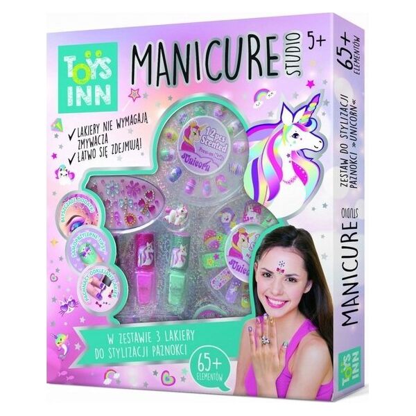 Stnux Zestaw Manicure Studio 3 lakiery Jednorożec