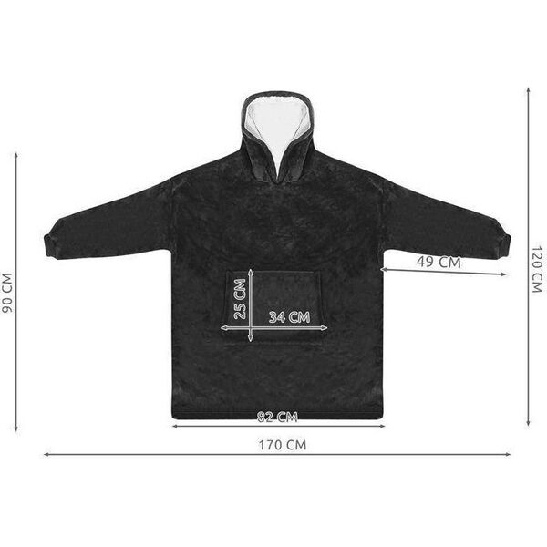 Ruhhy Bluza XXL - koc czarny