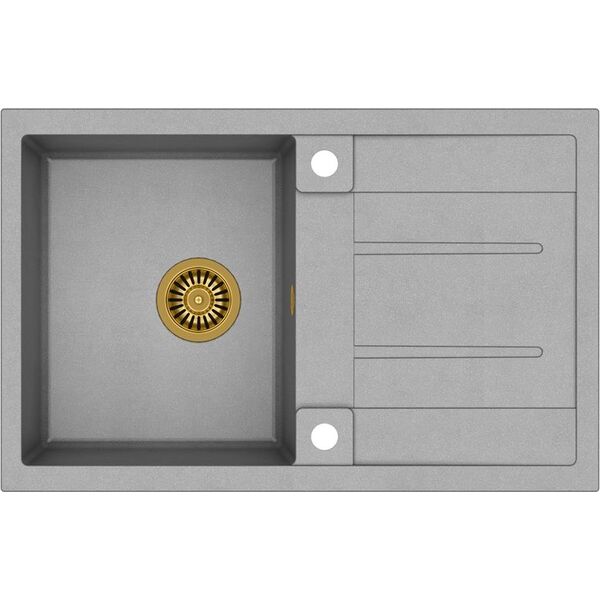 Zlewozmywak Quadron MORGAN 111 GraniteQ złoty / szary metalik