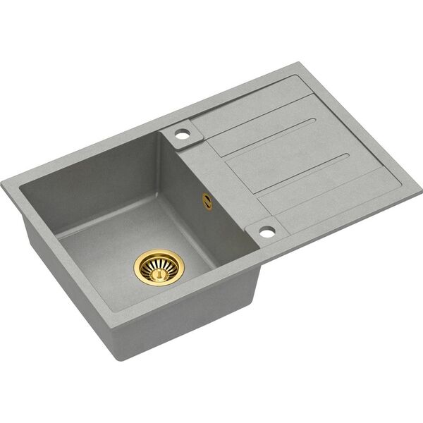 Zlewozmywak Quadron MORGAN 111 GraniteQ złoty / szary metalik
