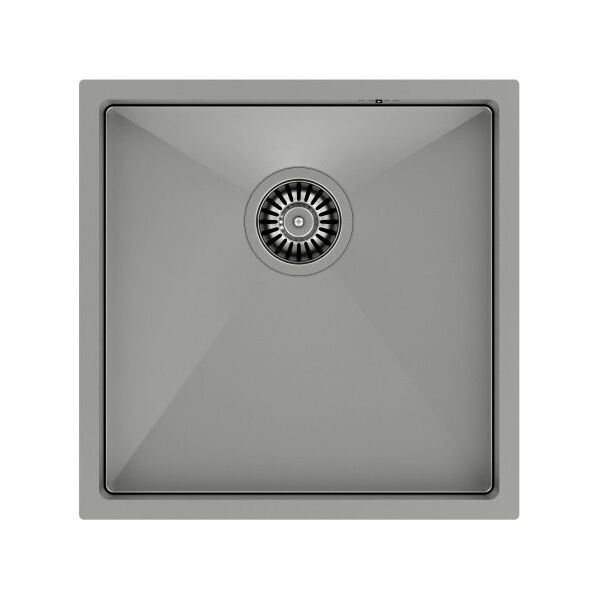 Zlewozmywak Quadron PAUL SteelQ  stal szlachetna z syfonem 1-komorowy b/o wersja wpuszczana + zaczepy + szablon