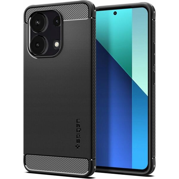Spigen Spigen Rugged Armor, matte black - Xiaomi Redmi Note 13