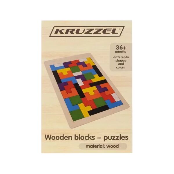Kruzzel Układanka drewniana- puzzle/ Kruzzel 22667