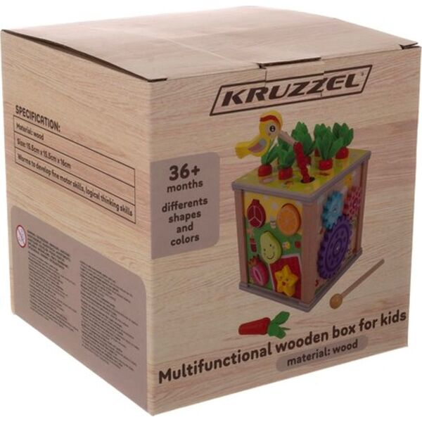 Kruzzel Kostka edukacyjna drewniana- sorter Kruzzel 22566