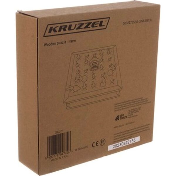Kruzzel Układanka drewniana- farma Kruzzel 22755