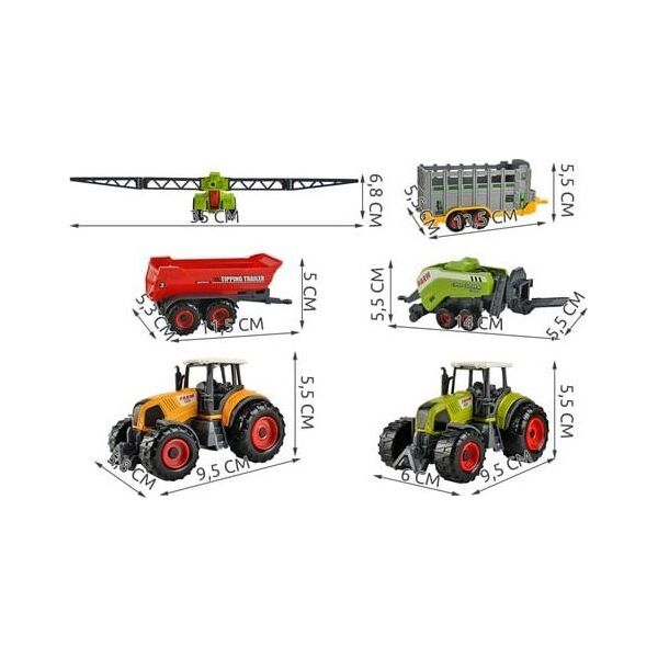 Kruzzel Farma - zestaw maszyn 6szt. 23436
