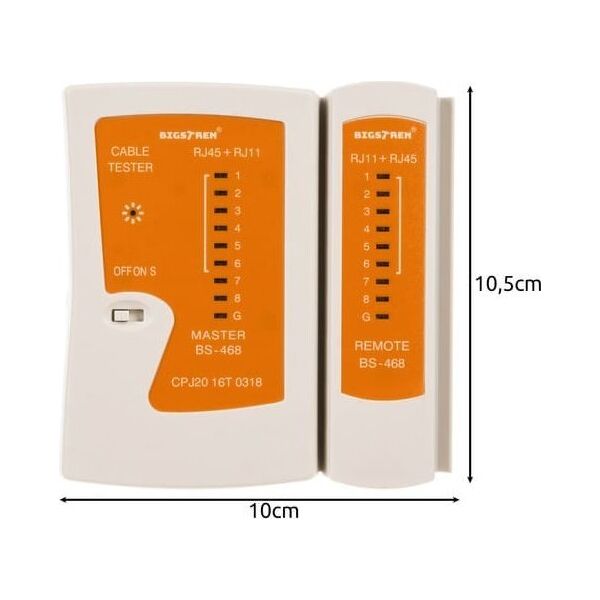 Iso Trade Tester kabli RJ45/RJ11 Bigstren 22166