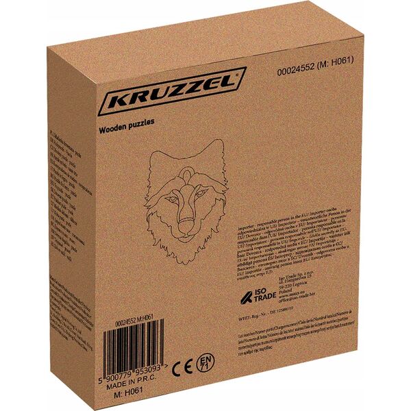 Kruzzel Układanka drewniana- puzzle Kruzzel 24552