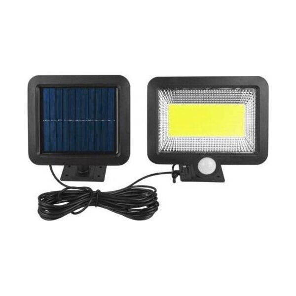 Naświetlacz LTC Lampa LTC COB, 10 W, panel solarny, czujnik ruchu i zmierzchu, akumulator 1800 mAh.