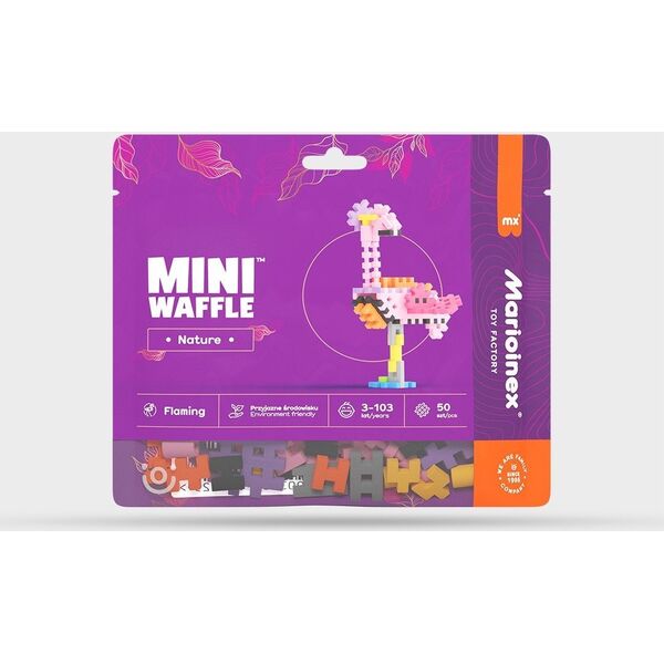 Marioinex Klocki Mini Waffle Nature - Flaming 50 elementów