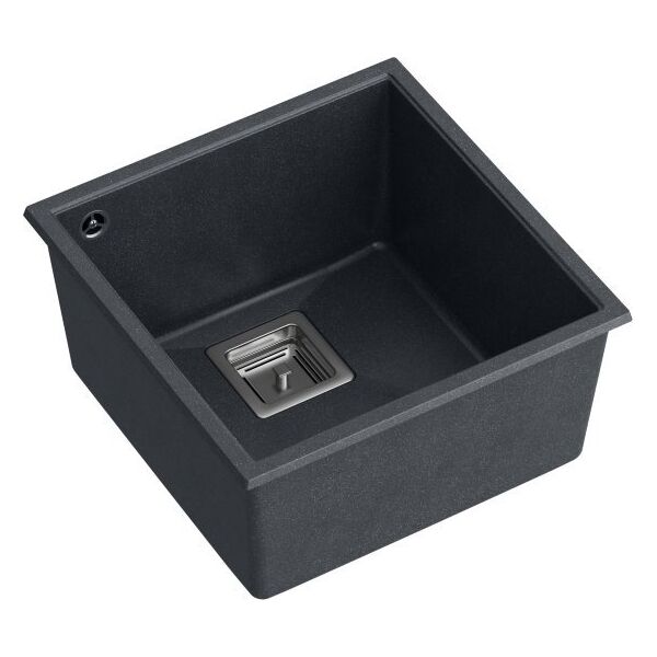 Zlewozmywak Quadron DAVID 40 GraniteQ black diamond/elementy stalowe