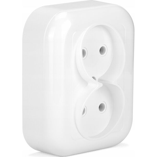 Montis Gniazdo wtyczkowe podwójne natynkowe NT-5F MONTIS EXTENSA MT082