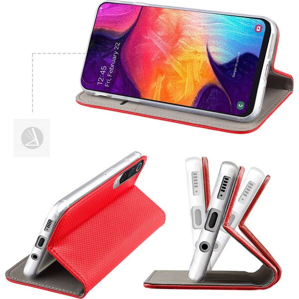 nemo Etui SAMSUNG GALAXY M35 5G Portfel z Klapką Flip Magnet czerwone