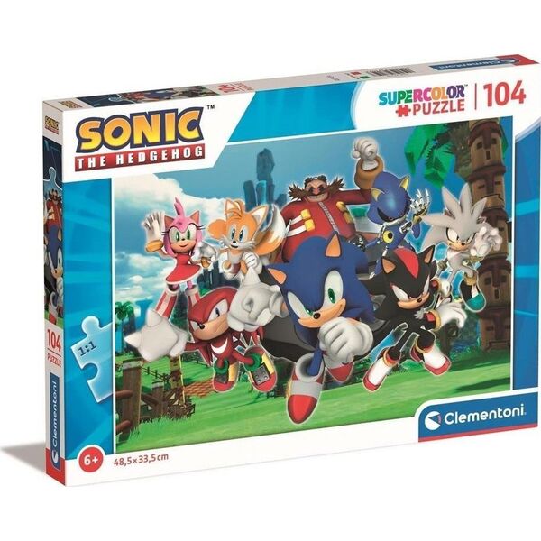 Clementoni Puzzle 104 Super Color Sonic
