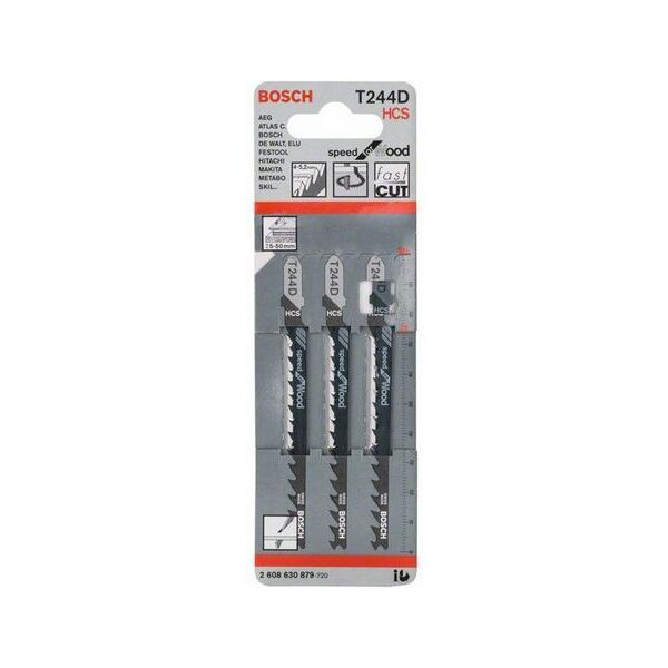 Bosch Brzeszczot do wyrzynarek T 244 D 100mm 3szt. (2608630879)