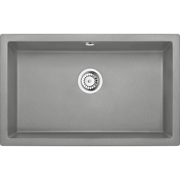 Zlewozmywak Deante KOMORA PODBLAT CORDA SZARY METALIK GRAN 800X500X210 3,5"+SPACE SAVER