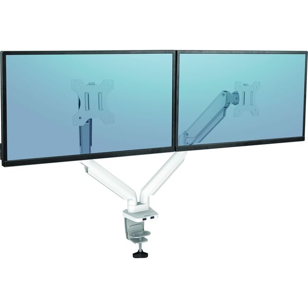 Fellowes Uchwyt biurkowy na 2 monitory do 32" Platinum (8056301)