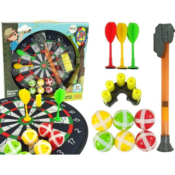 Tarcza Gra W Rzutki Na Rzepy Dart 36 cm LEAN Toys