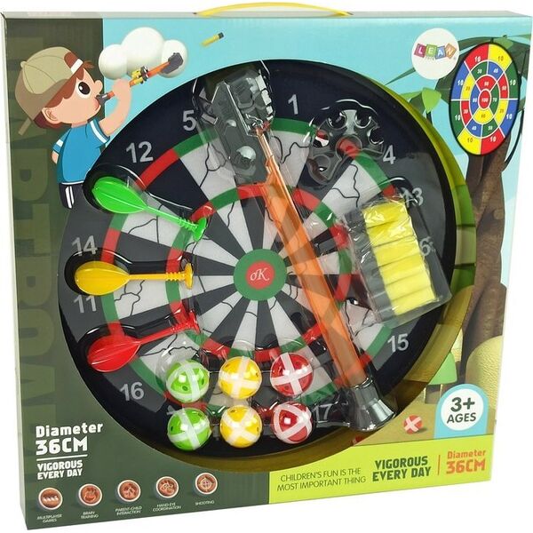 Tarcza Gra W Rzutki Na Rzepy Dart 36 cm LEAN Toys