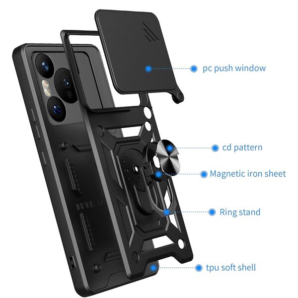 Techsuit Case for Xiaomi Redmi Note 14 - Techsuit CamShield Series - Black 5949419264595 έως 12 άτοκες Δόσεις