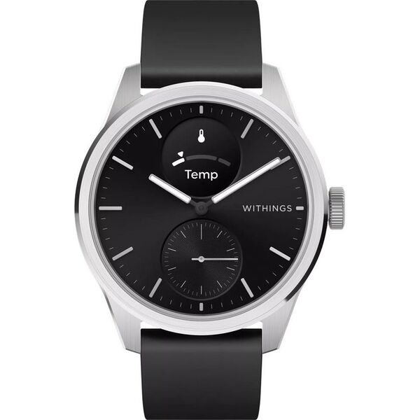 Smartwatch Withings Withings Scanwatch 2 - zegarek z funkcją EKG, pomiarem pulsu i SPO2 oraz mierzeniem aktywności fizycznej i snu (42mm, black)