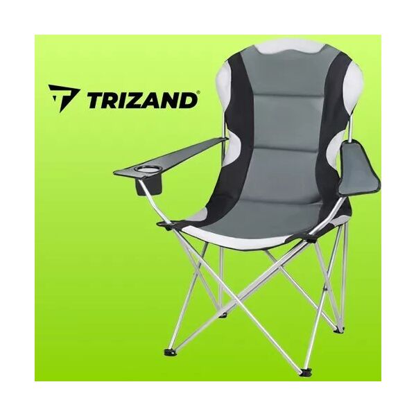 Trizand KRZESŁO WĘDKARSKIE CZARNO-SZARE 23674